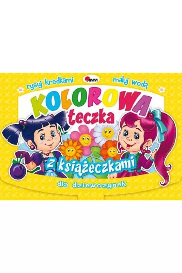 Kolorowa teczka z ksi��eczkami dla dziewczynek