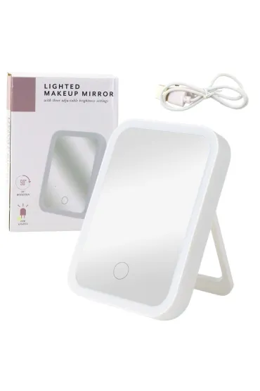 LeanToys Lusterko pod�wietlane LED 3 tryby bia�e