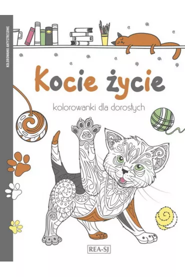 Kolorowanki dla doros�ych. Kocie �ycie