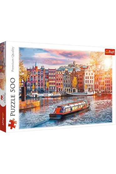 Puzzle 500 el. Amsterdam Holandia Trefl