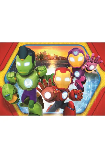 Puzzle 24 el. Maxi SuperColor. Iron Man i Przyjaciele Clementoni