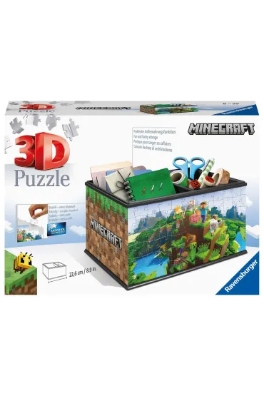 Puzzle 108 el. 3D Szkatu�ka Minecraft Ravensburger