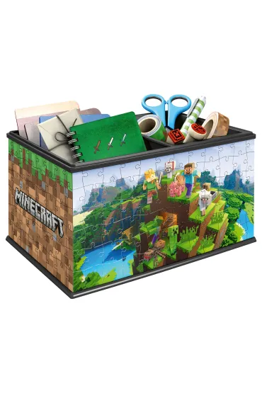 Puzzle 108 el. 3D Szkatu�ka Minecraft Ravensburger