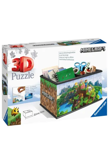 Puzzle 108 el. 3D Szkatu�ka Minecraft Ravensburger