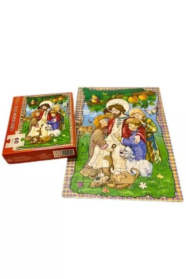Puzzle 60 el. Jezus w�r�d dzieci Wydawnictwo Diecezjalne i Drukarnia w Sandomierzu