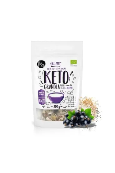 Diet-Food Keto granola - czarna porzeczka 200 g Bio