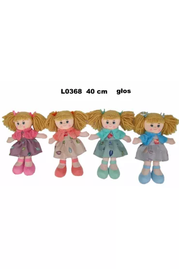 LALKA SZMACIANA Z GLOSEM 40CM LOSOS PLPL SA FOL Sun-Day