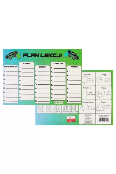 Plan lekcji A5 Pad
