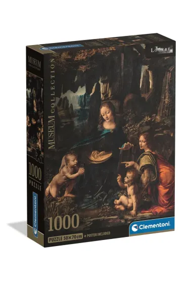 Puzzle 1000 el. Museum Leonardo The Virgin Of The Rock Clementoni