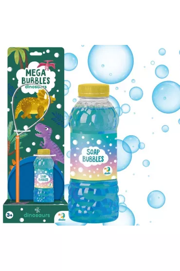 Mega zestaw do tworzenia baniek mydlanych Dinozaury 450 ml Maksik