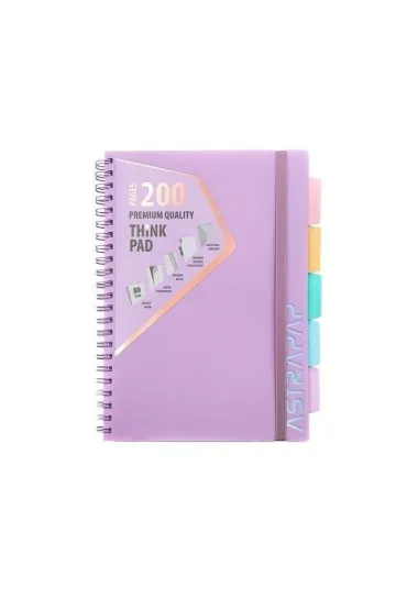 Astra Ko�ozeszyt A4 PP Pastel kratka 200 kartek