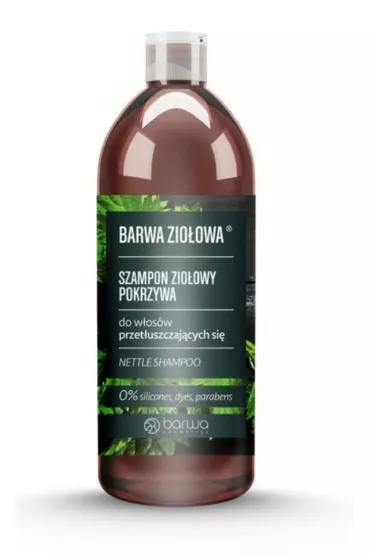 Barwa Zio�owa szampon zio�owy do w�os�w przet�uszczaj�cych si� Pokrzywa 480 ml