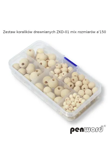 Zestaw koralik�w drewnianych 150 element�w Penword