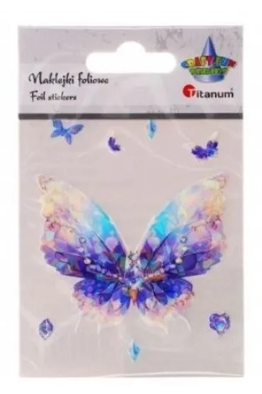 Titanum Naklejki foliowe motyl 70x60mm 8 szt.