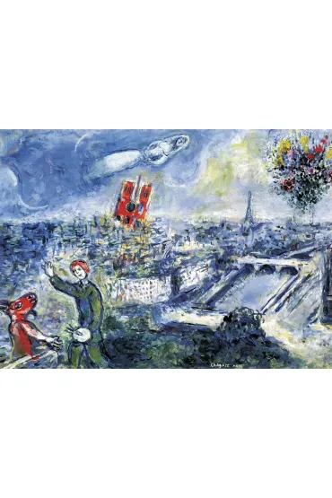Puzzle 1000 el. Le Bouquet de Paris by Chagall Eurographics