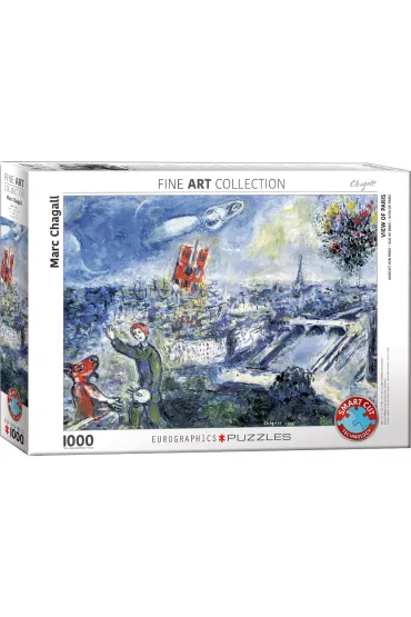 Puzzle 1000 el. Le Bouquet de Paris by Chagall Eurographics