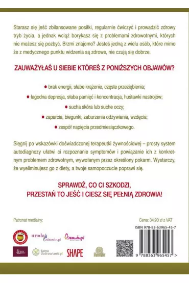 Nie powinnam tego je��. Proste rozwi�zania dietetyczne na problemy zdrowotne - Maria Cross