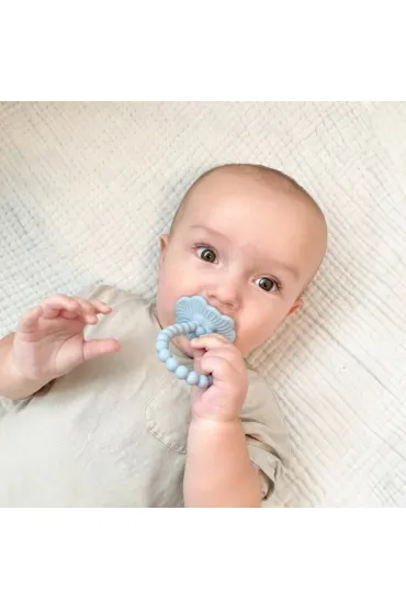 RazBaby Gryzak silikonowy Soczysta Malina Plus, kremowy