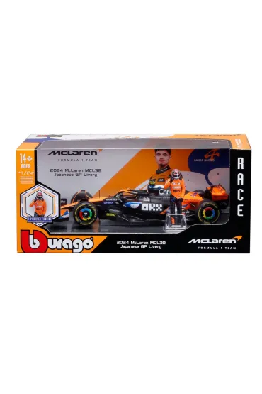 Formula With Figure Mclaren Team MCL38 Bburago