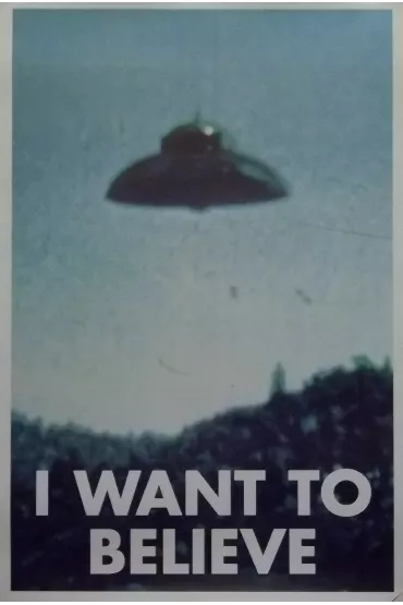X Files I Want to Believe - UFO - plakat 61x91,5 cm