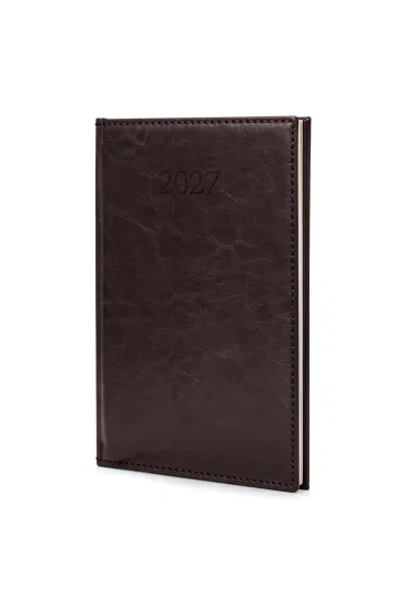 Kalendarz 2027 B5 Agenda Tygodniowy Br�zowy