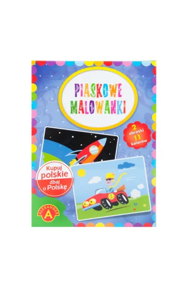 Piaskowe malowanki. Auto i Rakieta Alexander