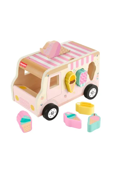 Fisher-Price. Ci�ar�wka z lodami drewniany sorter Mattel