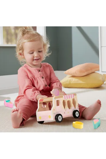 Fisher-Price. Ci�ar�wka z lodami drewniany sorter Mattel