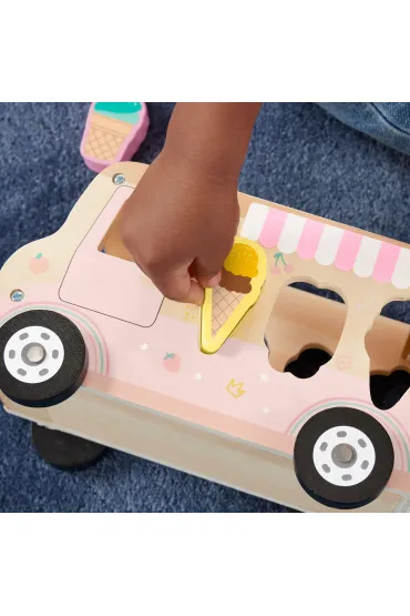 Fisher-Price. Ci�ar�wka z lodami drewniany sorter Mattel