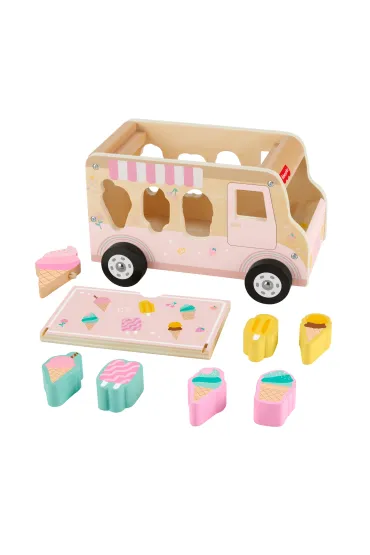 Fisher-Price. Ci�ar�wka z lodami drewniany sorter Mattel