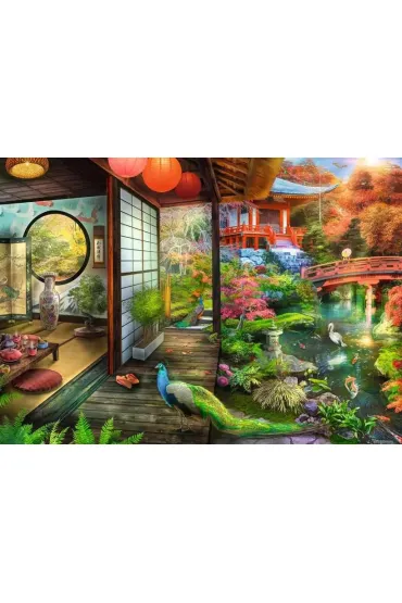 Puzzle 1000 el. Japo�ska herbaciarnia Ravensburger