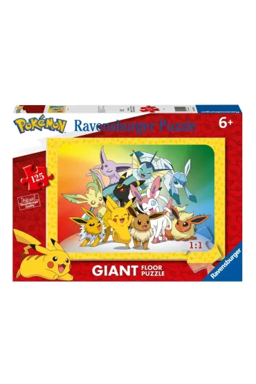 Puzzle dla dzieci 125 el. Pokemon Giant Ravensburger