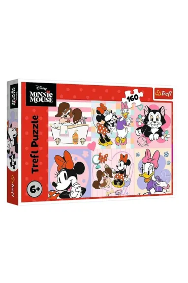 Puzzle 160 el. Kolorowy dzie� Minnie Trefl