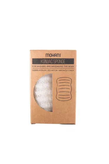 Mohani Naturalna gbka konjac do mycia ciaa