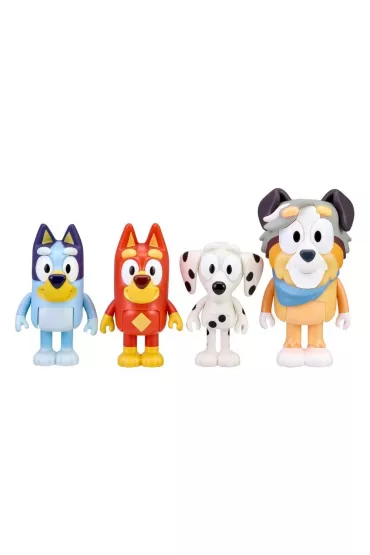 Bluey Figurki 4Pak Szkolna Paczka