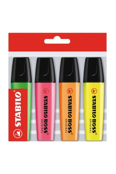 Stabilo Zakre�lacz Boss etui 4 szt.
