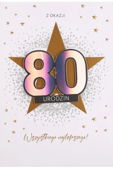 Pan Dragon Karnet Urodziny 80