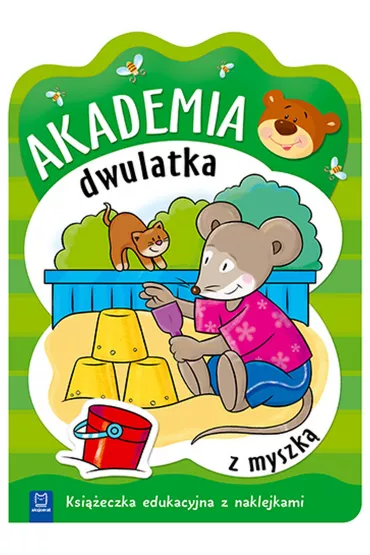 "Akademia dwulatka z myszk�. Ksi��eczka edukacyjna z naklejkami"