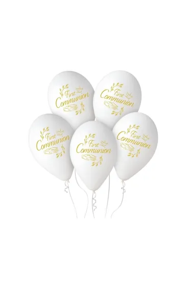 Godan Balony Gemar pastel premium hel Komunia 32cm 5 szt