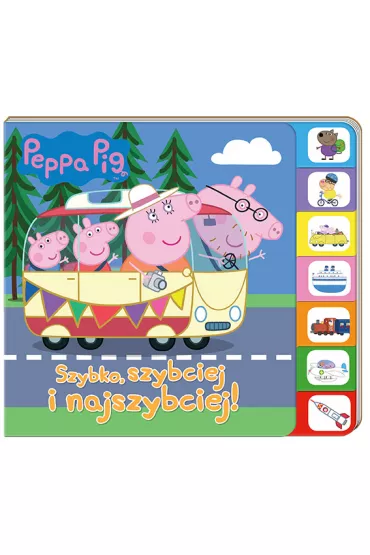 Szybko, szybciej, najszybciej! Ksi��ka z registrami. �winka Peppa