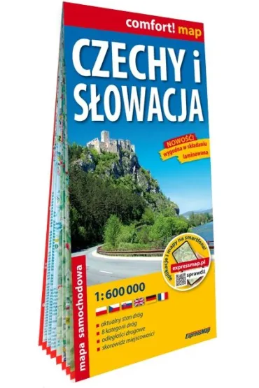 Czechy i S�owacja mapa samochodowa 1:600 000 laminat 2025