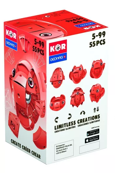 Geomag KOR 2.0 Pantone 485 (bright red)