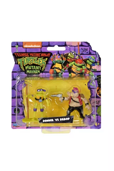 Wojownicze ��wie Ninja Dwie figurki Donatello i Bebop