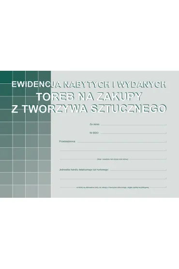 Michalczyk i Prokop Ewidencja nabytych i wydanych toreb na...S-200-3