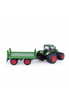 Traktor RC + przyczepa zielony Dumel