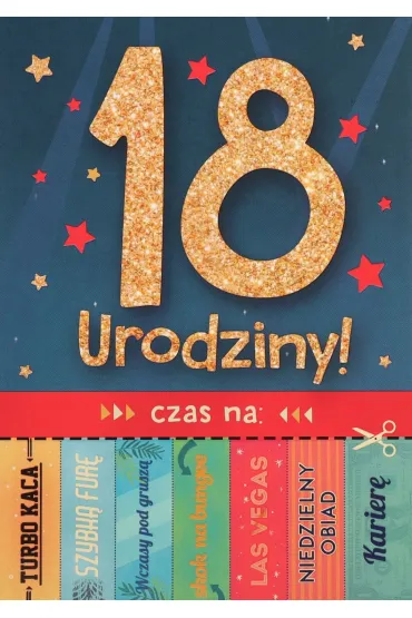 Karnet okazjonalny B6 z kopert� 18 Urodziny PAN DRAGON KB6-1860