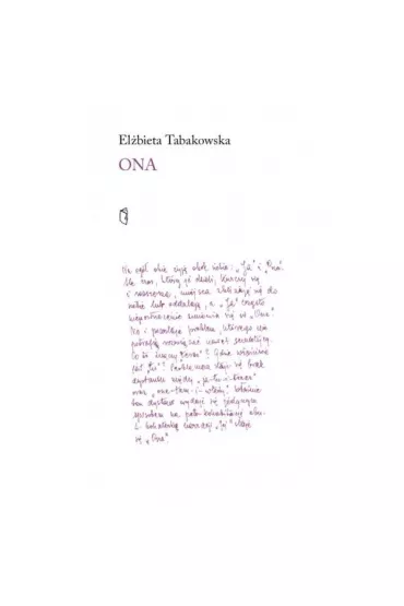 Ona - El�bieta Tabakowska