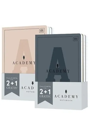 Interdruk Zeszyt A5 Academy linia 60 kartek 3 szt.