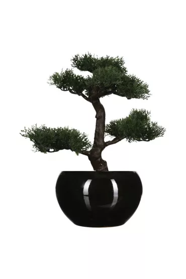 Atmosphera Drzewko bonsai wj doniczce 36 cm czarny