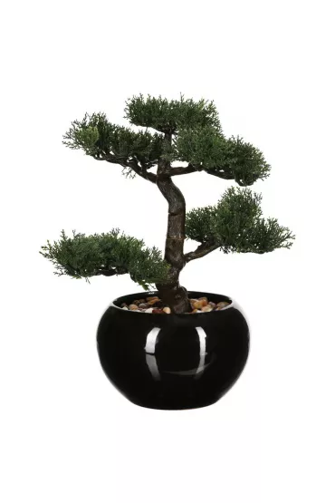 Atmosphera Drzewko bonsai wj doniczce 36 cm czarny